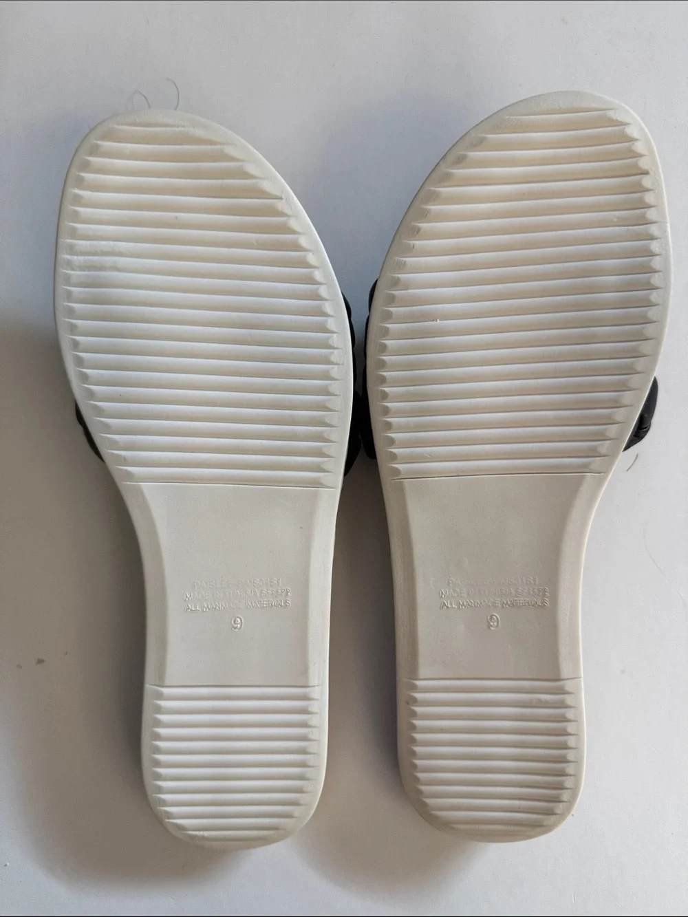 STEVE MADDEN PAISLEE BLACK BRAIDED SLIDE SANDALS, 9